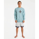 Billabong Billabong Men's Occy Larry Twill 17" Shorts - Silver Silver S Mens Elastic Swim Trunks