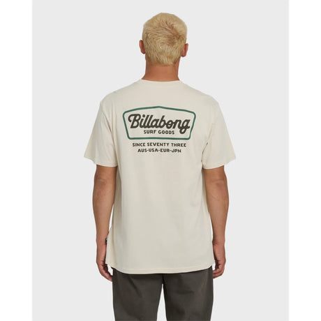 Billabong Billabong Men's Off Duty Premium Short Sleeve Knit T-Shirt - Oatmeal Oatmeal S Mens T-Shirts