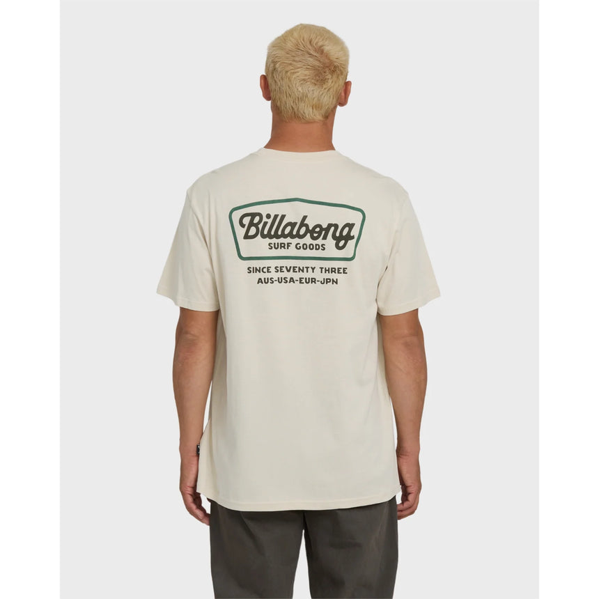 Billabong Billabong Men's Off Duty Premium Short Sleeve Knit T-Shirt - Oatmeal Oatmeal S Mens T-Shirts