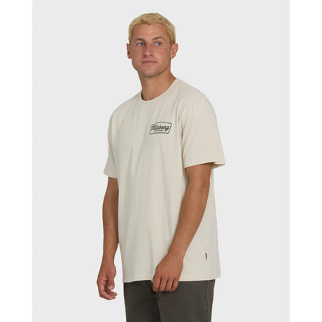 Billabong Billabong Men's Off Duty Premium Short Sleeve Knit T-Shirt - Oatmeal Oatmeal S Mens T-Shirts