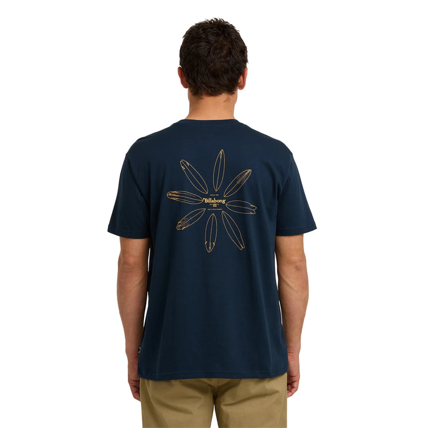 Billabong Billabong Men's Quiver Premium Short Sleeve Tee - Navy Navy M Mens T-Shirts