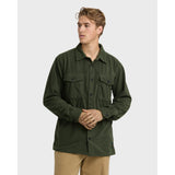 Billabong Billabong Men's Ridge Flannel Shirt - Fatigue Fatigue S Mens Flannel Long Sleeve Shirts