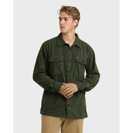 Billabong Billabong Men's Ridge Flannel Shirt - Fatigue Fatigue S Mens Flannel Long Sleeve Shirts