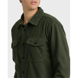 Billabong Billabong Men's Ridge Flannel Shirt - Fatigue Fatigue S Mens Flannel Long Sleeve Shirts