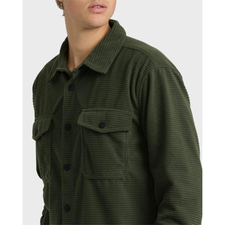Billabong Billabong Men's Ridge Flannel Shirt - Fatigue Fatigue S Mens Flannel Long Sleeve Shirts