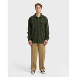 Billabong Billabong Men's Ridge Flannel Shirt - Fatigue Fatigue S Mens Flannel Long Sleeve Shirts
