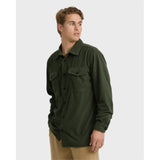 Billabong Billabong Men's Ridge Flannel Shirt - Fatigue Fatigue S Mens Flannel Long Sleeve Shirts
