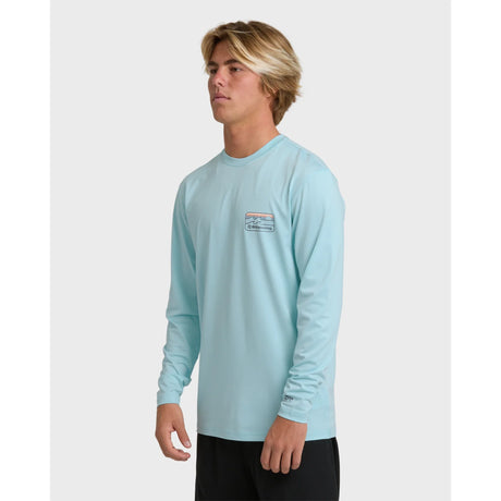 Billabong Billabong Men's Runner UPF 50 Long Sleeve Surf Tee - Blue Heather Blue Heather L Mens Long Sleeve T-Shirts