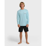 Billabong Billabong Men's Runner UPF 50 Long Sleeve Surf Tee - Blue Heather Blue Heather L Mens Long Sleeve T-Shirts