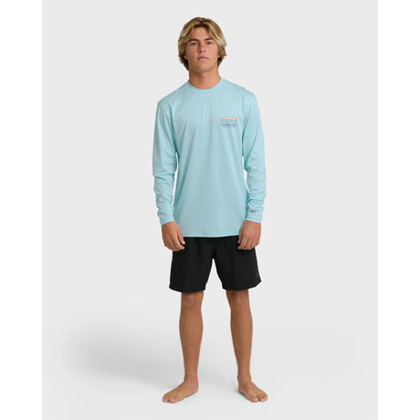 Billabong Billabong Men's Runner UPF 50 Long Sleeve Surf Tee - Blue Heather Blue Heather L Mens Long Sleeve T-Shirts