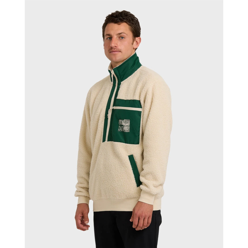 Billabong Billabong Men's Salinity Now Boundary Mock Neck Sweatshirt - Chino Chino M Mens Long Sleeve T-Shirts