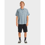 Billabong Billabong Men's Sundays Jaquard Shirt - Real Teal Real Teal S Mens Button Up Short Sleeve Shirts