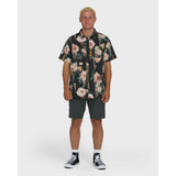 Billabong Billabong Men's Sundays Short Sleeve Woven Shirt - Black Black S Mens Button Up Short Sleeve Shirts