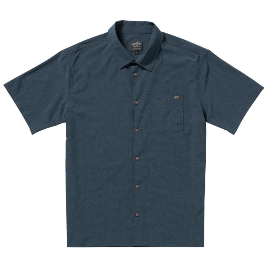 Billabong Billabong Men's Surftrek Perf Short Sleeve Button-Up Shirt - Navy Navy S Mens Button Up Short Sleeve Shirts