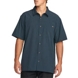 Billabong Billabong Men's Surftrek Perf Short Sleeve Button-Up Shirt - Navy Navy S Mens Button Up Short Sleeve Shirts