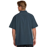 Billabong Billabong Men's Surftrek Perf Short Sleeve Button-Up Shirt - Navy Navy S Mens Button Up Short Sleeve Shirts