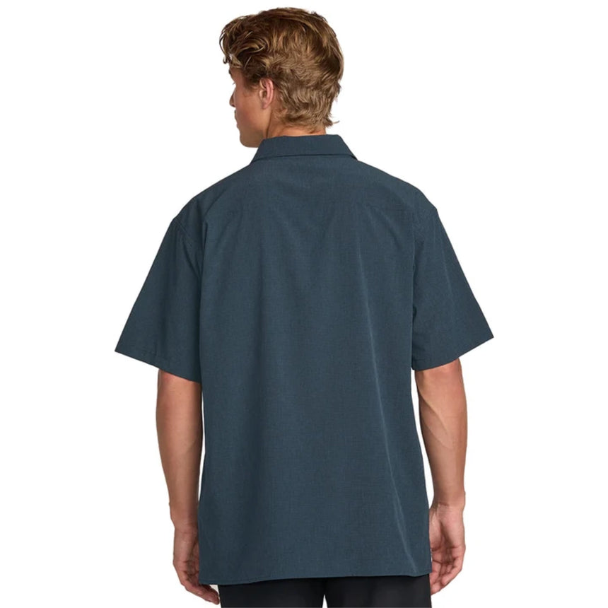 Billabong Billabong Men's Surftrek Perf Short Sleeve Button-Up Shirt - Navy Navy S Mens Button Up Short Sleeve Shirts