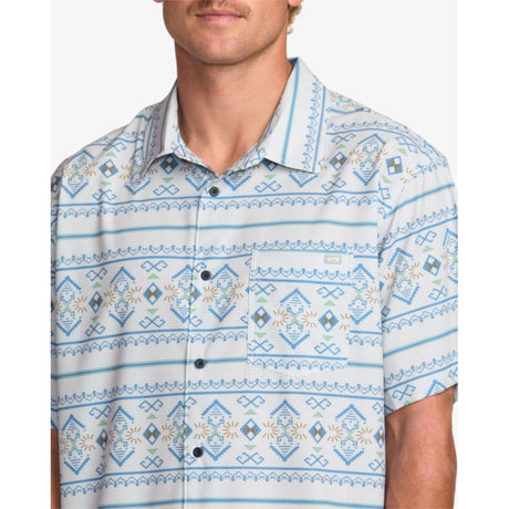 Billabong Billabong Men's Surftrek Perf Short Sleeve Shirt  - Alloy Light Alloy Light S Mens Button Up Short Sleeve Shirts