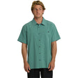 Billabong Billabong Men's Surftrek Performance Short Sleeve Shirt - Sea Green Sea Green M Mens Button Up Short Sleeve Shirts