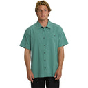 Billabong Billabong Men's Surftrek Performance Short Sleeve Shirt - Sea Green Sea Green M Mens Button Up Short Sleeve Shirts