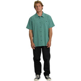 Billabong Billabong Men's Surftrek Performance Short Sleeve Shirt - Sea Green Sea Green M Mens Button Up Short Sleeve Shirts
