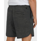 Billabong Billabong Men's Surftrek Transit Elastic 17" Hybrid Shorts - Black Camo Black Camo S Mens Hybrid Land and Sea Shorts