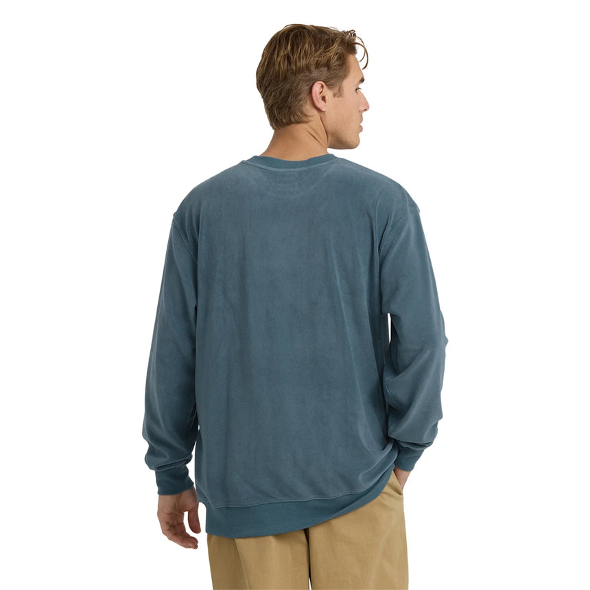 Billabong Billabong Men's Torched Crewneck Sweatshirt - Rustic Blue Rustic Blue S Mens Crew Sweatshirt