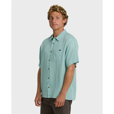 Billabong Billabong Men's Victoria Short Sleeve Shirt - Absinthe Absinthe M Mens Button Up Short Sleeve Shirts