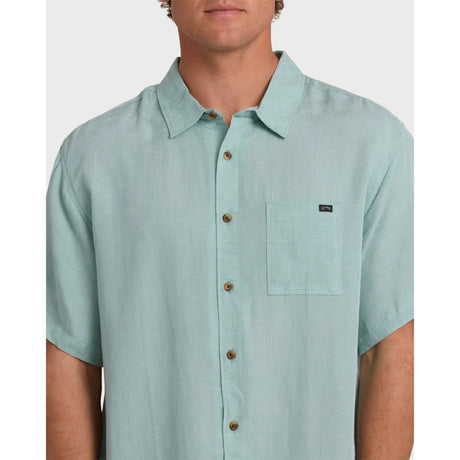 Billabong Billabong Men's Victoria Short Sleeve Shirt - Absinthe Absinthe M Mens Button Up Short Sleeve Shirts