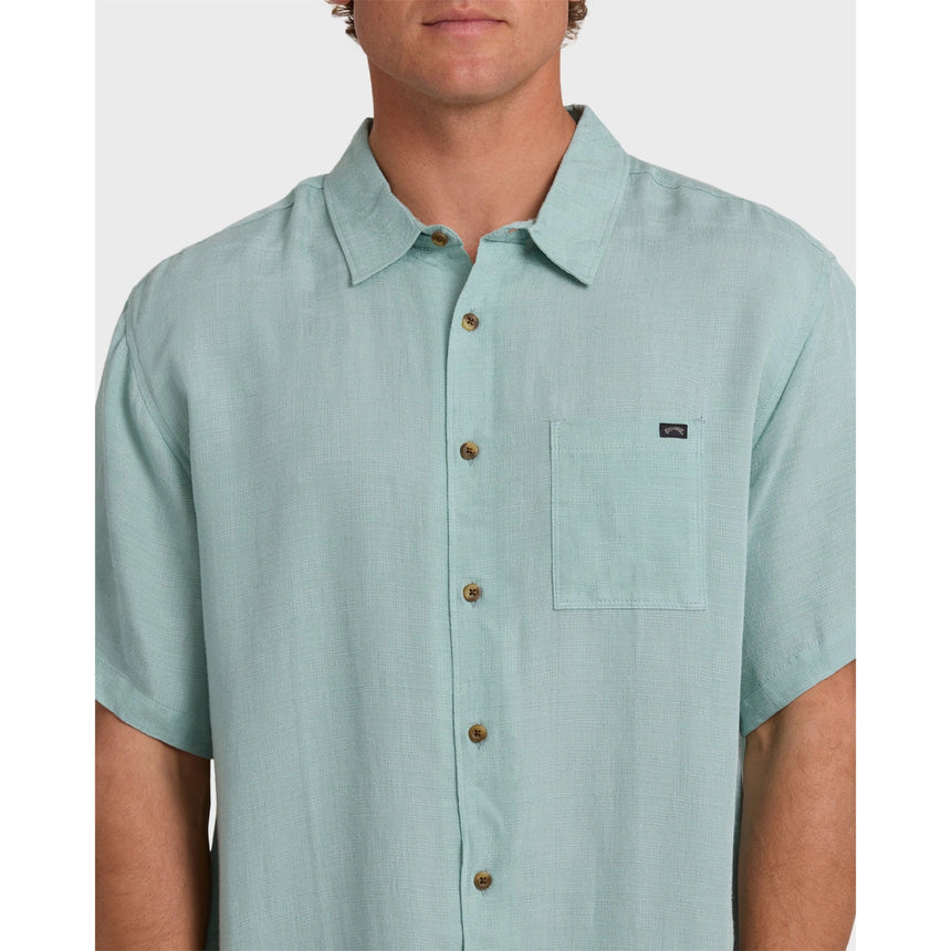 Billabong Billabong Men's Victoria Short Sleeve Shirt - Absinthe Absinthe M Mens Button Up Short Sleeve Shirts