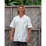 Billabong Billabong Men's Victoria Vacay Short Sleeve Woven Shirt - White Sand White Sand S Mens Button Up Short Sleeve Shirts