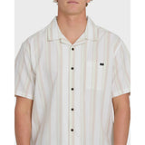Billabong Billabong Men's Victoria Vacay Short Sleeve Woven Shirt - White Sand White Sand S Mens Button Up Short Sleeve Shirts