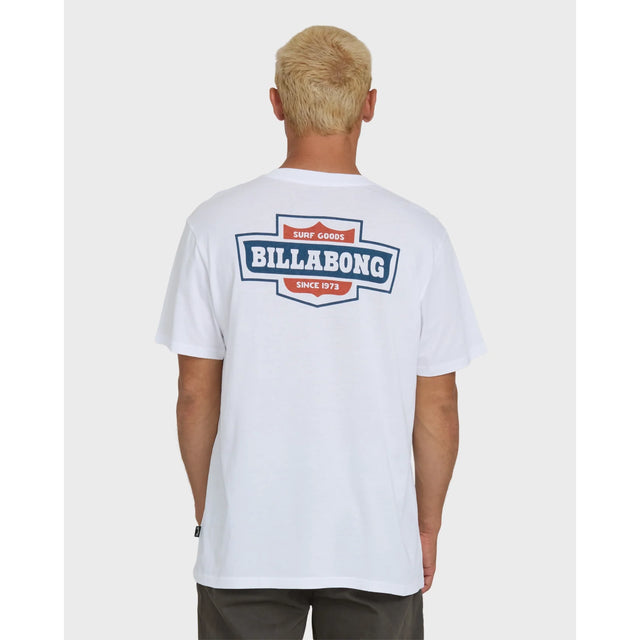 Billabong Billabong Men's Walled Premium Short Sleeve Knit T-Shirt - WHITE WHITE S Mens T-Shirts