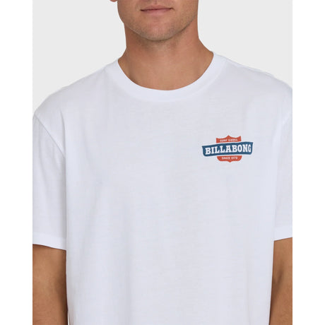 Billabong Billabong Men's Walled Premium Short Sleeve Knit T-Shirt - WHITE WHITE S Mens T-Shirts