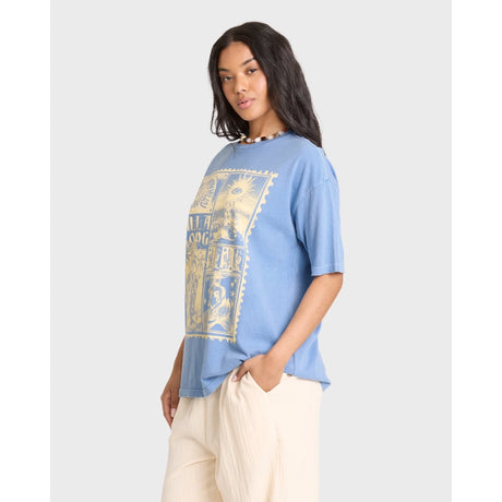 Billabong Billabong Women's Across Skies Short Sleeve Tee - Blue Horizon Blue Horizon XS Womens T-Shirts