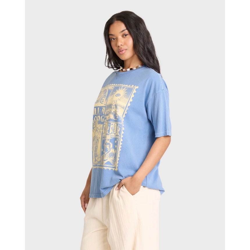 Billabong Billabong Women's Across Skies Short Sleeve Tee - Blue Horizon Blue Horizon XS Womens T-Shirts