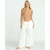 Billabong Billabong Women's Beach Babe Cargo Elastic Waist Pants - Salt Crystal Stencil Wash XS Womens Pants and Jeans