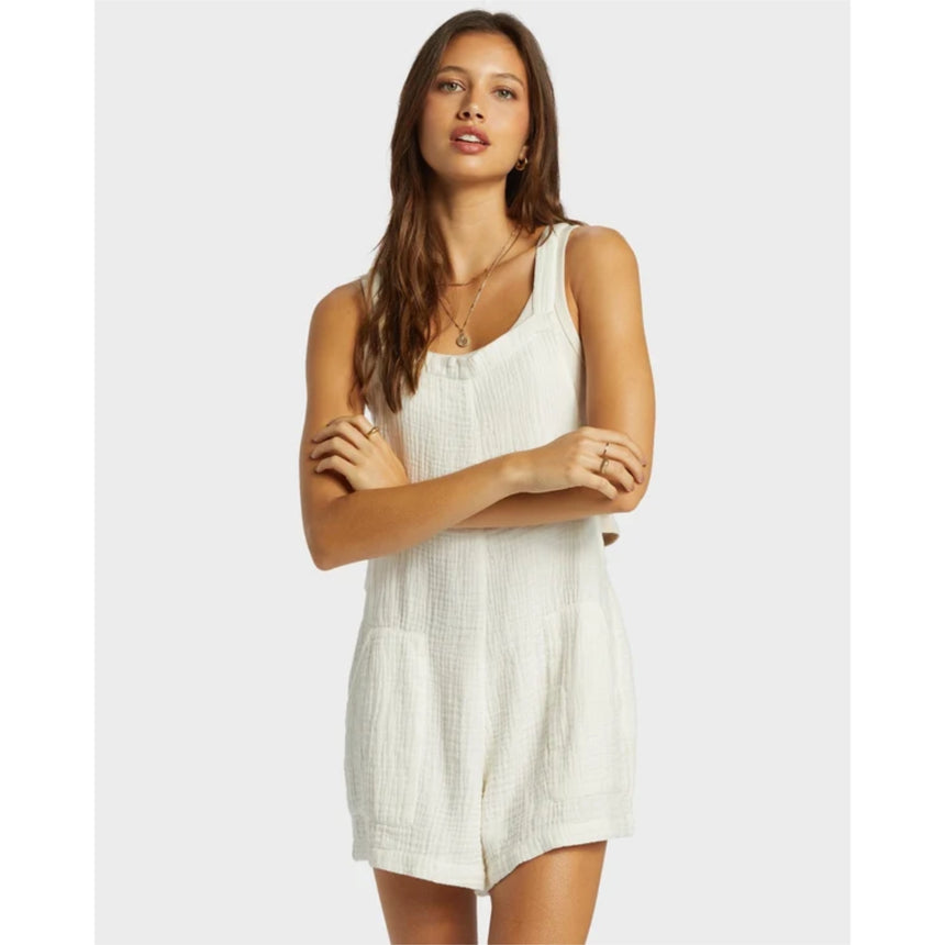 Billabong Billabong Women's Beach Crush Overall - Stencil Wash Stencil Wash XS Womens Rompers