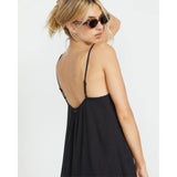 Billabong Billabong Women's Beach Vibes Cover Up Dress - Black Pebble Black Pebble XS Womens Short Dresses