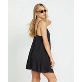 Billabong Billabong Women's Beach Vibes Cover Up Dress - Black Pebble Black Pebble XS Womens Short Dresses