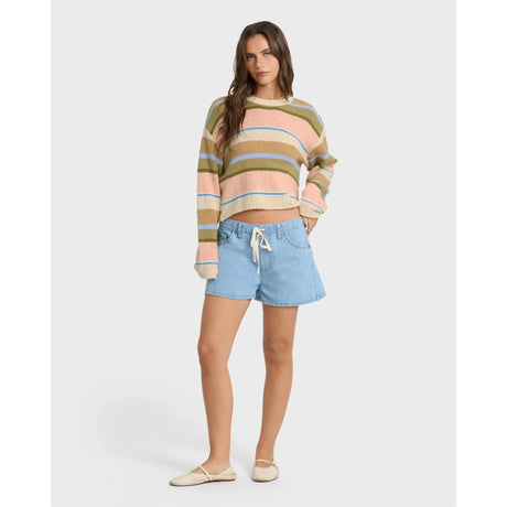 Billabong Billabong Women's Bright Sol Sweater - Light Peach Light Peach XS Womens Pull Over Hoodies