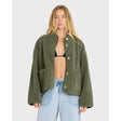 Billabong Billabong Women's Camper Reversable Sherpa Jacket - Canteen Canteen XS Womens Pull Over Hoodies