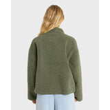 Billabong Billabong Women's Camper Reversable Sherpa Jacket - Canteen Canteen XS Womens Pull Over Hoodies