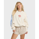 Billabong Billabong Women's Carnival Kendal Crewneck Sweatshirt - White Cap White Cap XS Womens Pull Over Hoodies