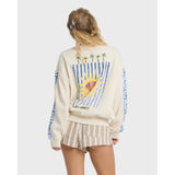 Billabong Billabong Women's Carnival Kendal Crewneck Sweatshirt - White Cap White Cap XS Womens Pull Over Hoodies