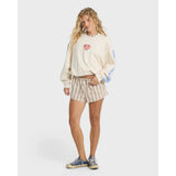 Billabong Billabong Women's Carnival Kendal Crewneck Sweatshirt - White Cap White Cap XS Womens Pull Over Hoodies