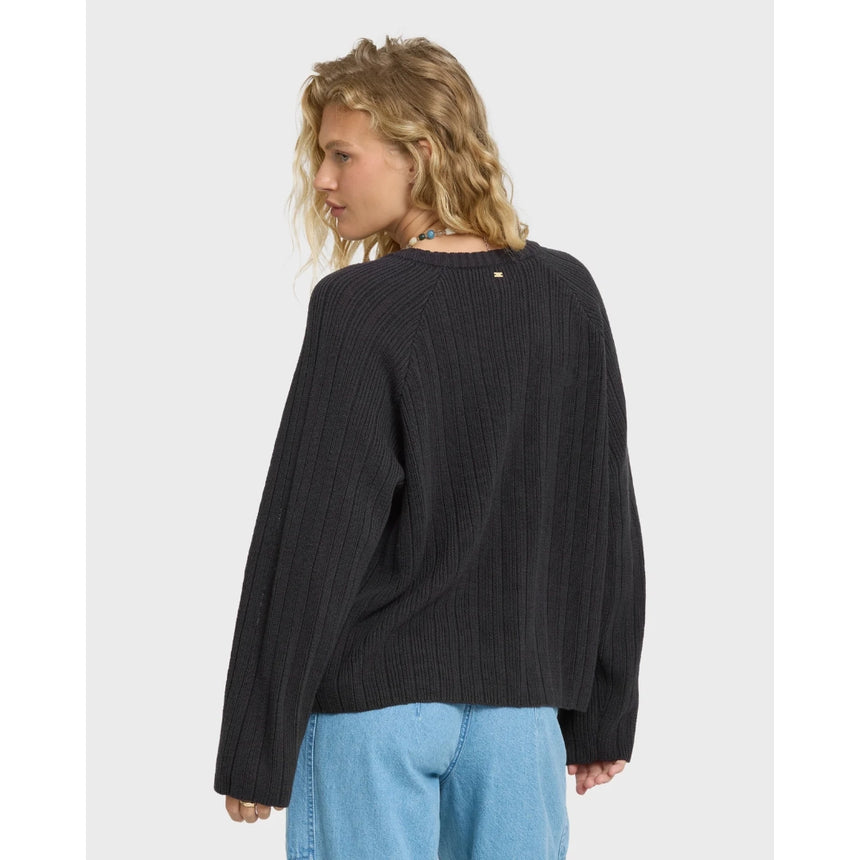 Billabong Billabong Women's Dallas Sweater - Black Sands Black Sands XS Womens Sweaters