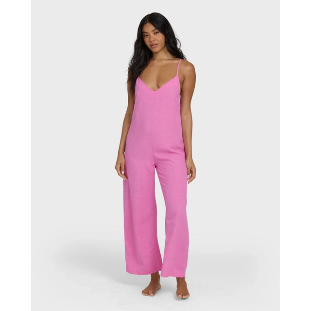 Billabong Billabong Women's Day To Day Romper - Party Pink Party Pink S Womens Rompers