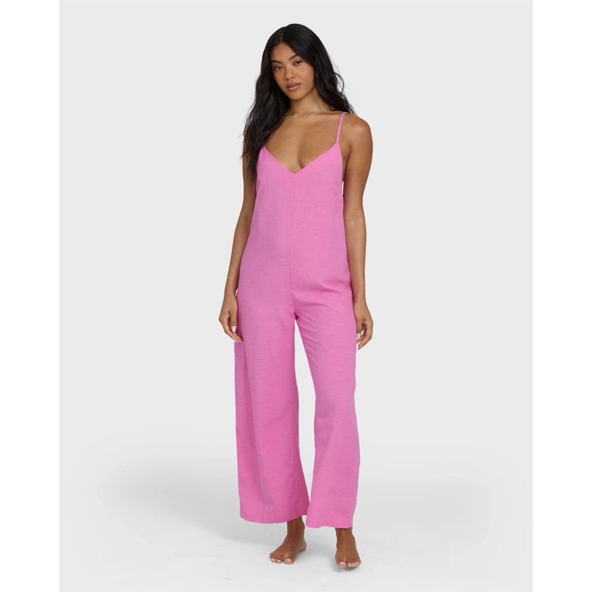 Billabong Billabong Women's Day To Day Romper - Party Pink Party Pink S Womens Rompers