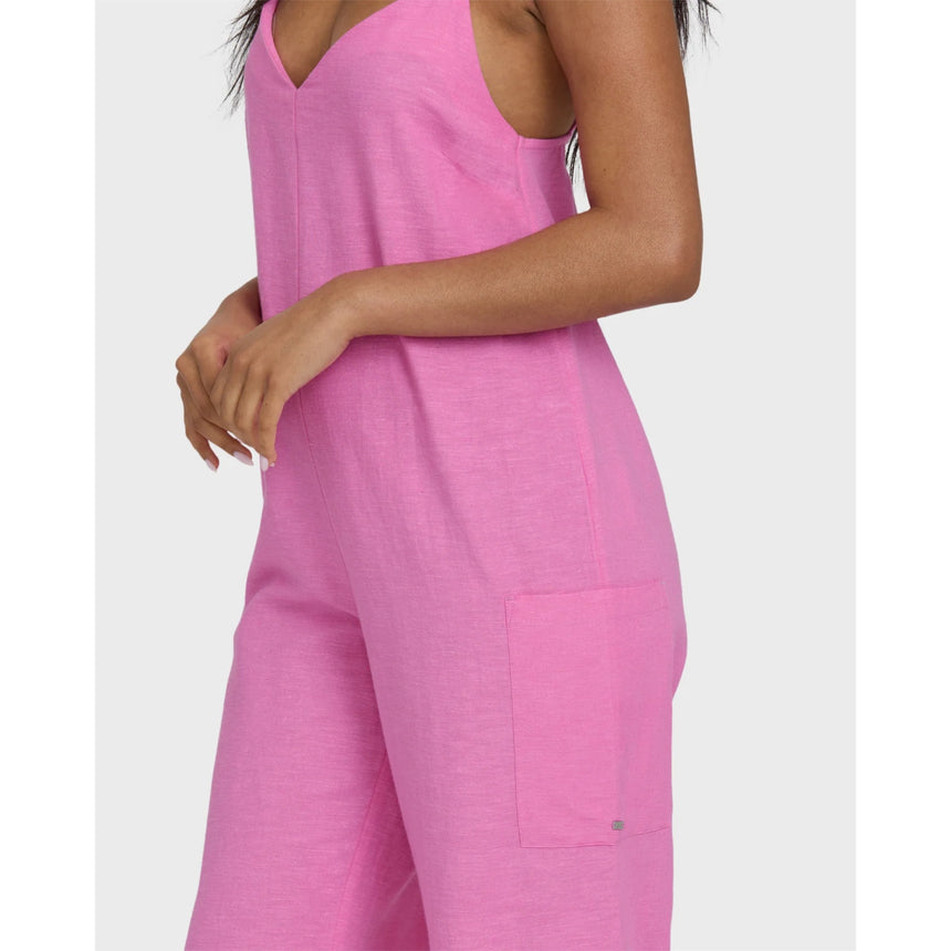 Billabong Billabong Women's Day To Day Romper - Party Pink Party Pink S Womens Rompers